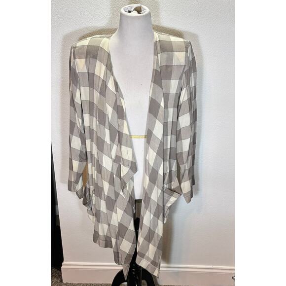 Vintage 90s Kanae Ikai Rayon 2 Piece Set Top & Cardigan Small Shoulder Pads - Picture 2 of 11